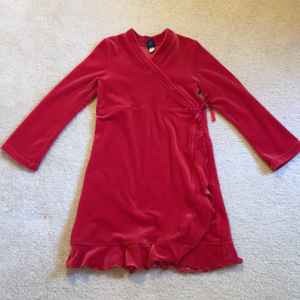 EUC Oshkosh velour long sleeve dress